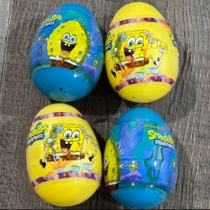 💞 New Set of 4 Sponge Bob Square Pants Easter Eggs